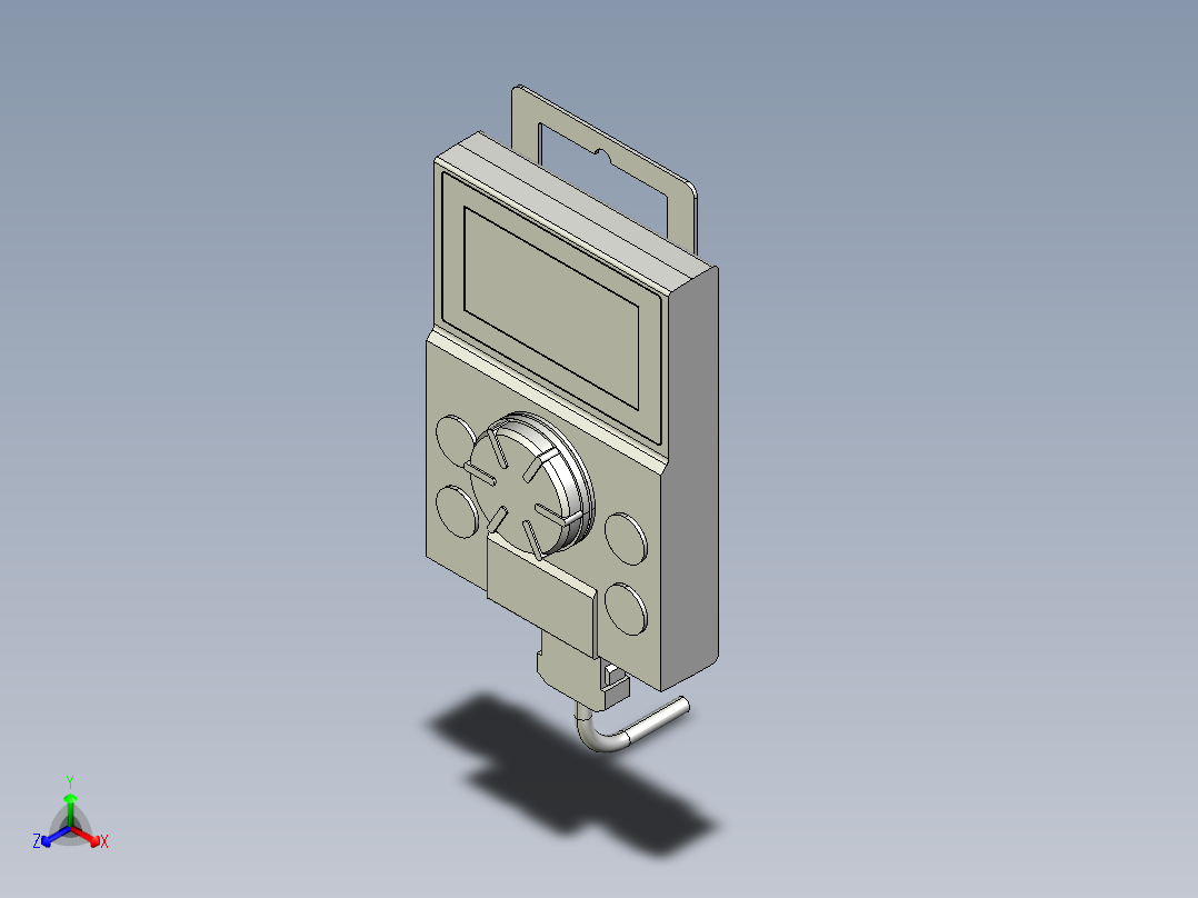 基恩士KV-HPD1_kc图纸模型正等轴测图