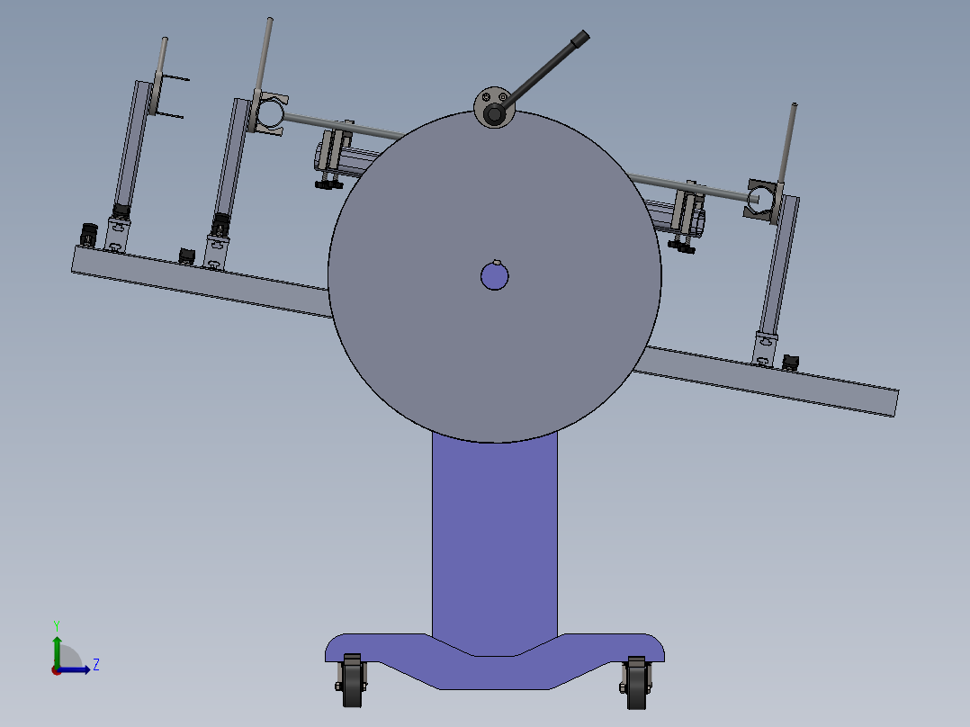 焊接变位机左视图