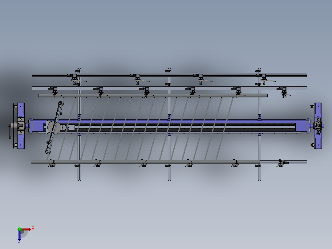 焊接变位机俯视图
