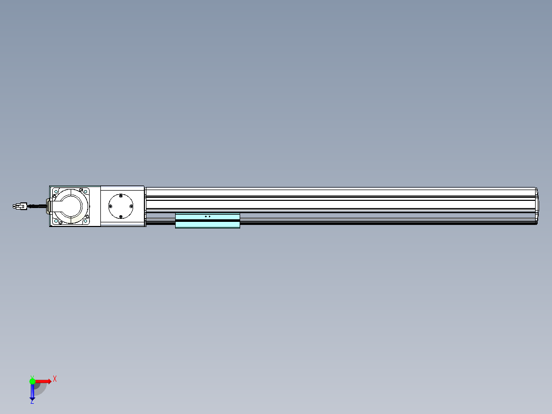 威洛博VBF同步带传动一般环境VBF14-L45-S550-BL-ZP75-C3俯视图