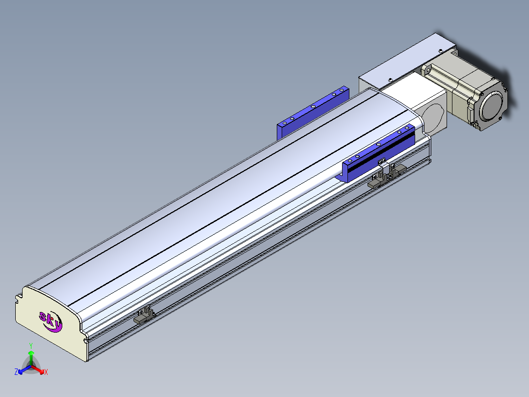 同步带滑台-半封闭B17H-L50-S550-L-P75-D3