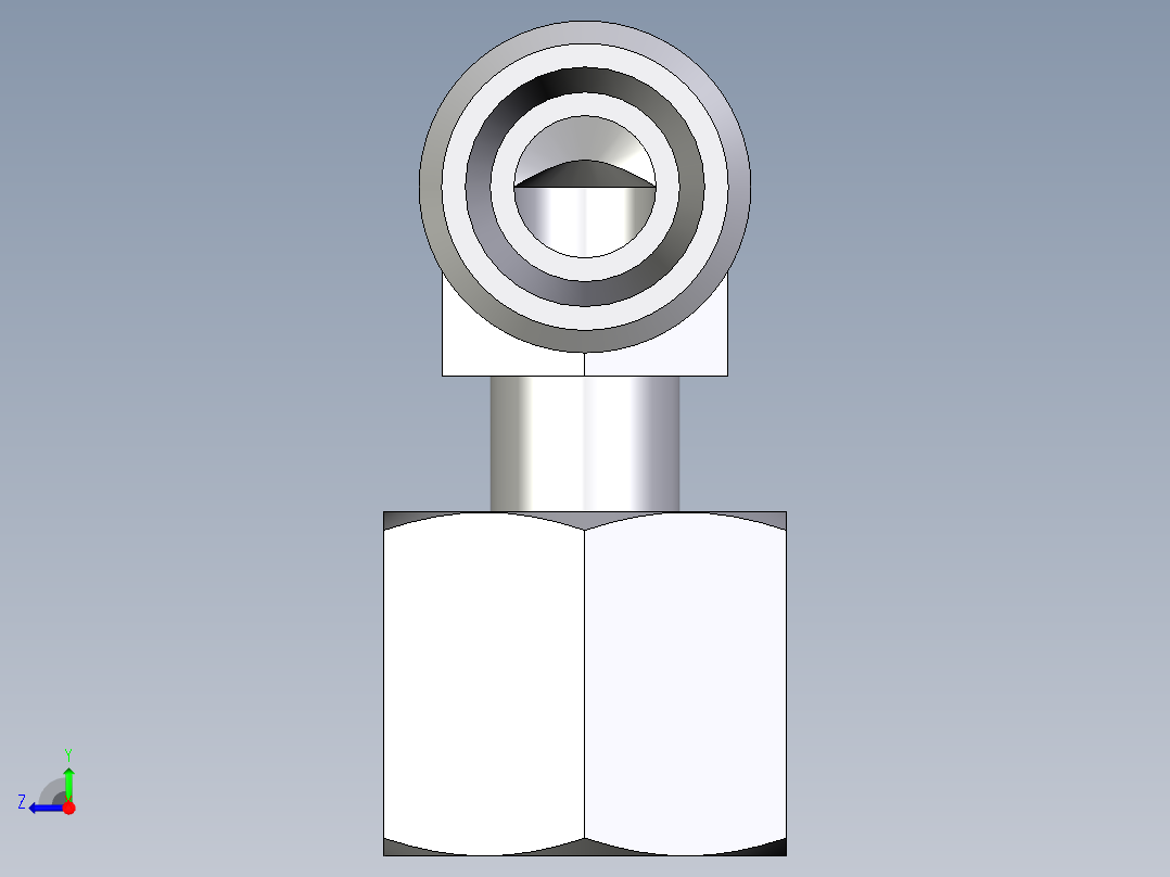 卡套式工业通用硬管接头EO_Standpipe_elbow_EVW08LOMDCF右视图