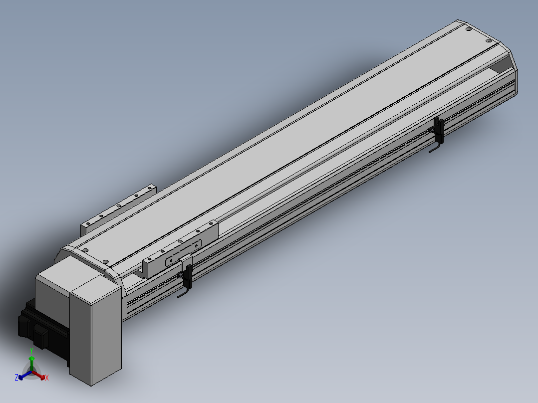 精密模组MT140-L110-500-RD-M40-C4正等轴测图