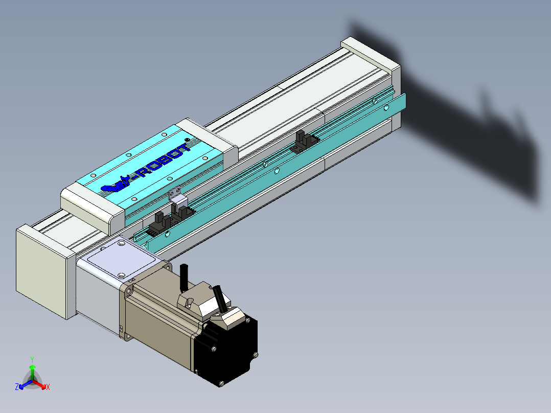 欧规系列-LB6A-L130-S150-BL-ZP40-C3正等轴测图