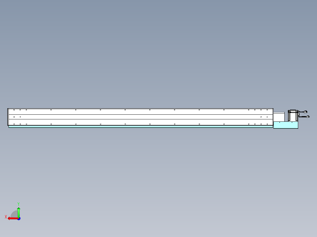 威洛博VBC同步带传动一无尘环境VBC14-L45-S1850-BL-ZP75-C3后视图