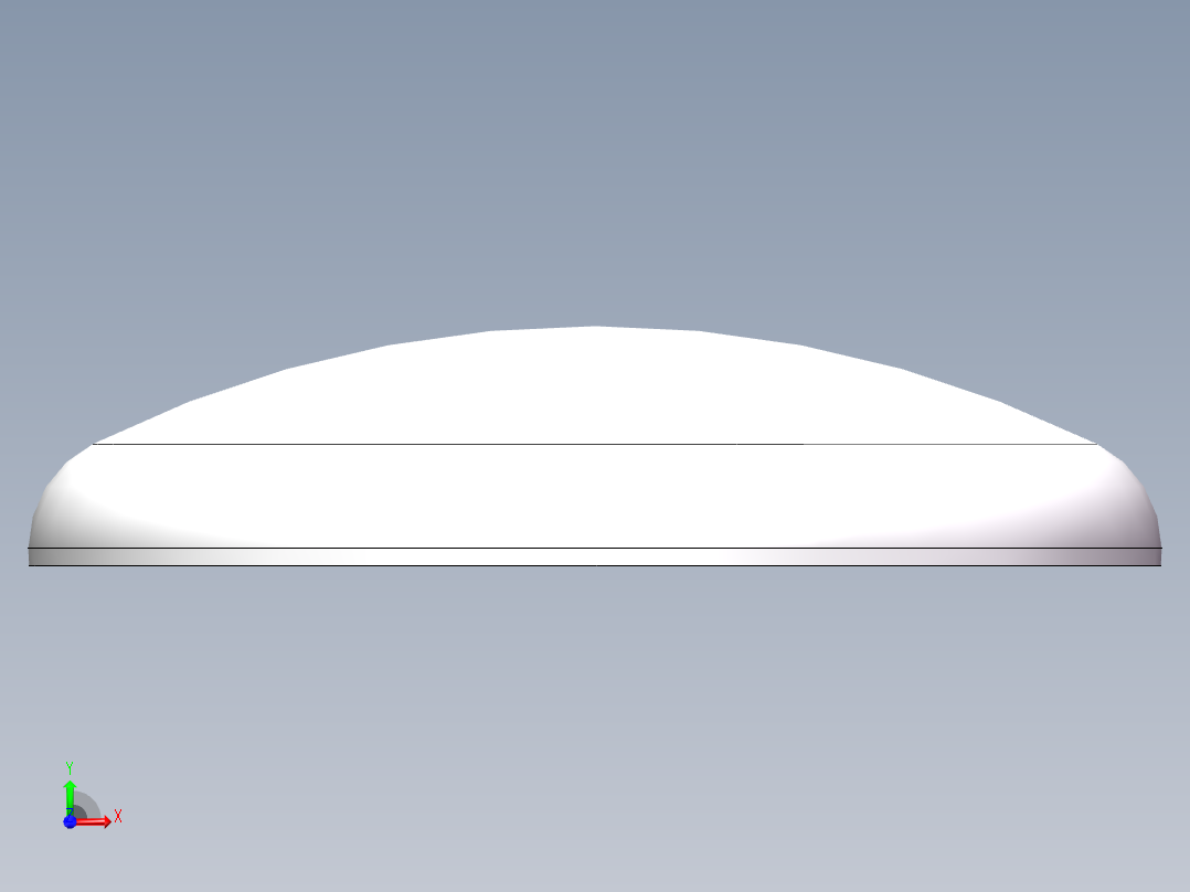 THA碟形封头DN2600前视图