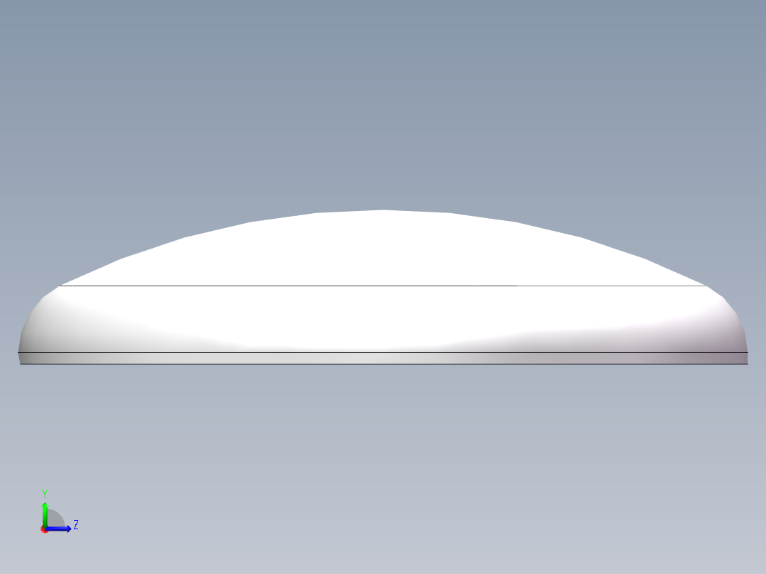 THA碟形封头DN2600左视图