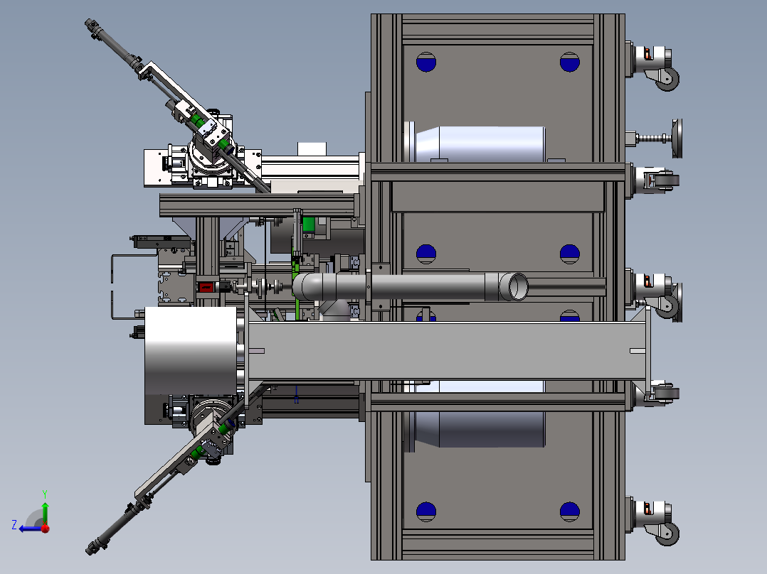 全自动车边机+上弹簧+相机检测右视图