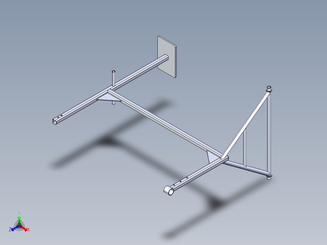 框架正等轴测图