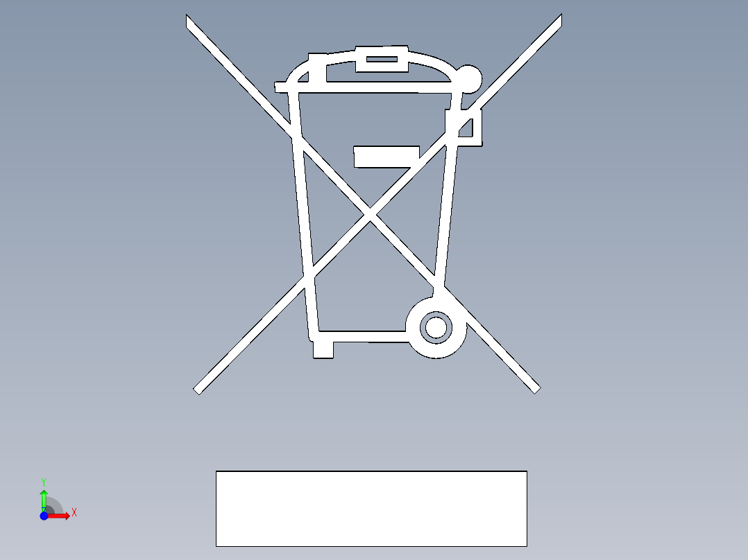 deee-dechets-des-equipements-electriques-et-不可回收符号前视图