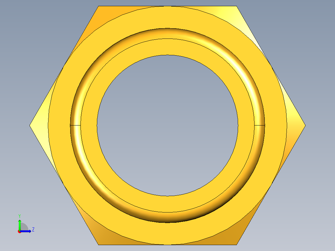 倒齿式工业管接头Beaded Hose Barb to male pipe 68HB-16-16左视图