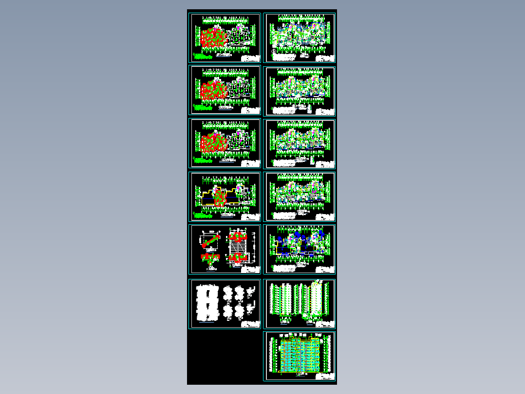 【11层】11层带跃层小高层住宅楼毕业设计（计算书、部分建筑结构图）