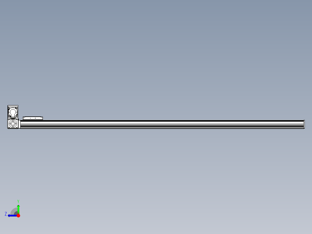 同步带全封闭直线模组TPA-HCB-105D-90-L1600-LU-Y-P20-N3右视图