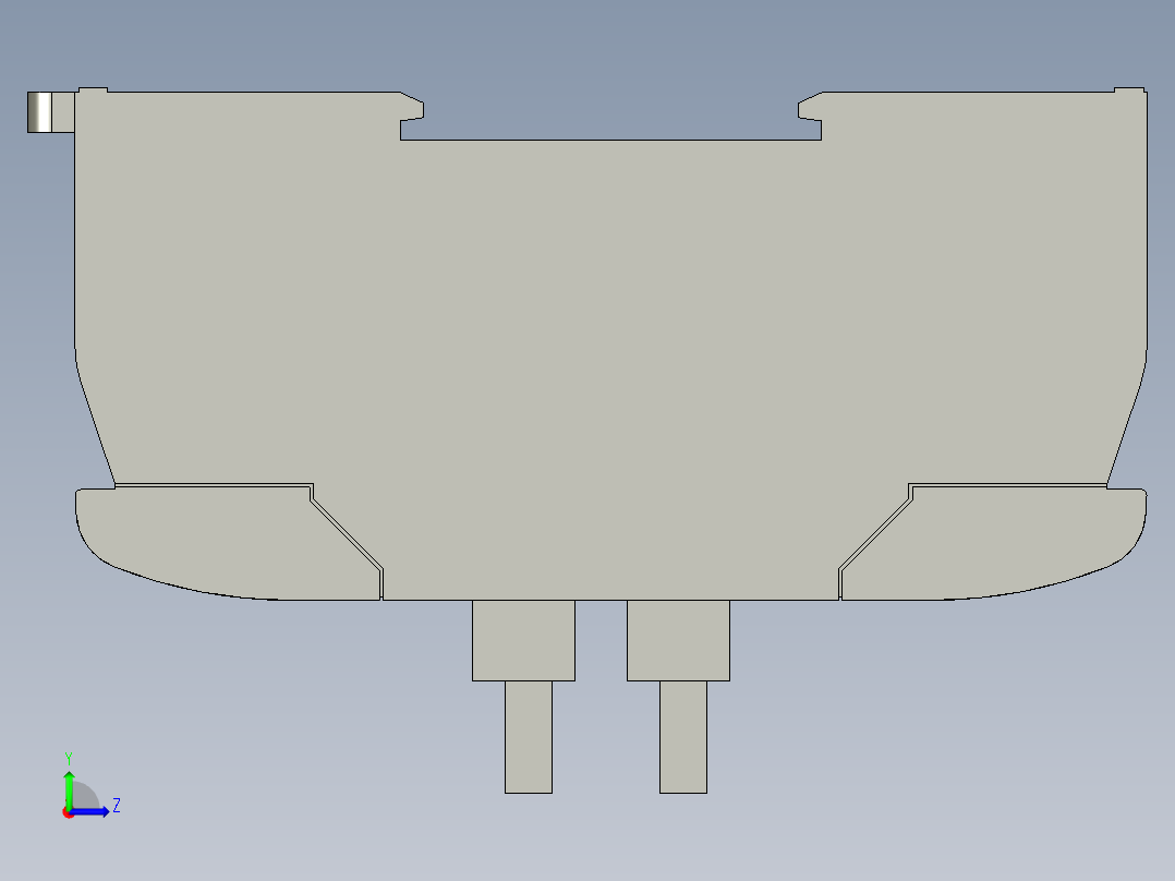 基恩士KV-HTE1_kc图纸模型左视图
