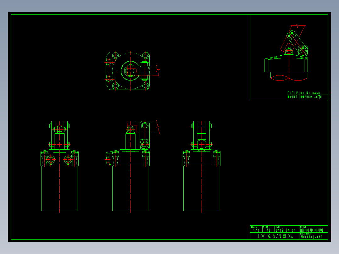 KOSMEKWCE2501-2AC多系列多零件图纸模型多系列多零件图纸模型