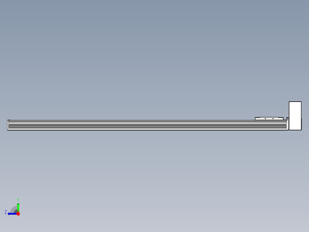 同步带全封闭直线模组TPA-HCB-110D-90-L1250-LU-C-P40-N3右视图