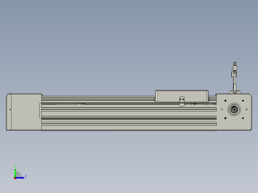 威洛博直线电机模组EB8-L200-S300-L-P75-MS3左视图