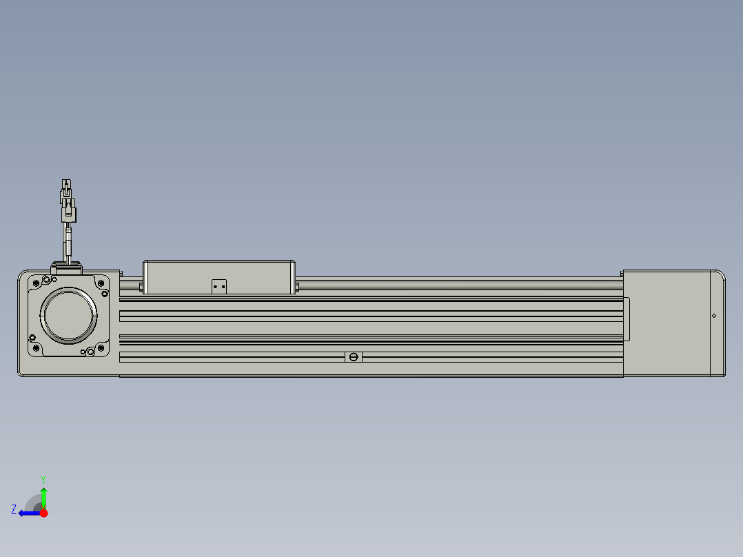 威洛博直线电机模组EB8-L200-S300-L-P75-MS3右视图