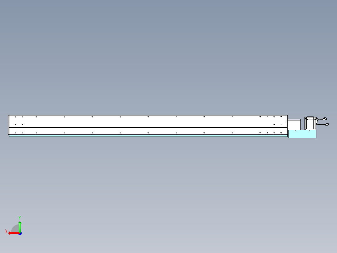 威洛博VBC同步带传动一无尘环境VBC14-L45-S1700-BL-ZP75-C3后视图