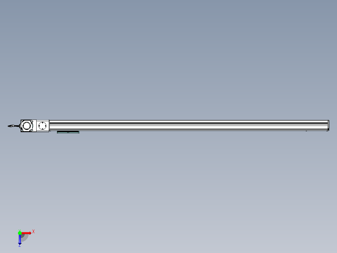 威洛博VBC同步带传动一无尘环境VBC14-L45-S1700-BL-ZP75-C3俯视图