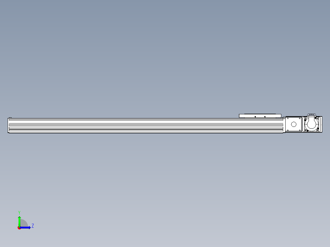 同步带全封闭直线模组TPA-HCB-120D-90-L900-MR-C-P40-N3左视图