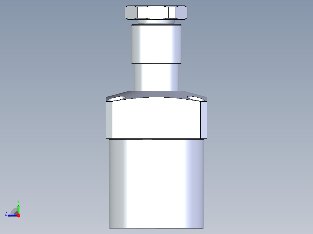 KOSMEKLHA0750-SR-Y45多系列多零件图纸模型右视图
