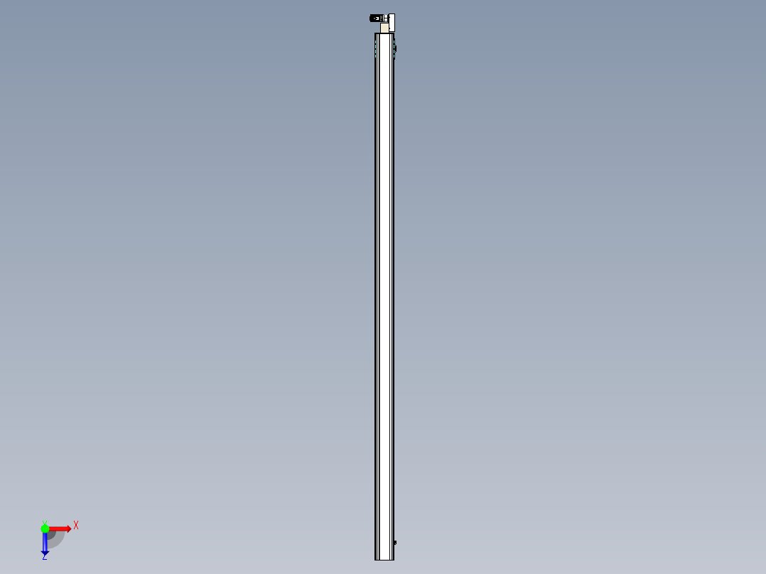 同步带滑台-半封闭B22H-L100-C-S1000-R-P75-D3-N5俯视图