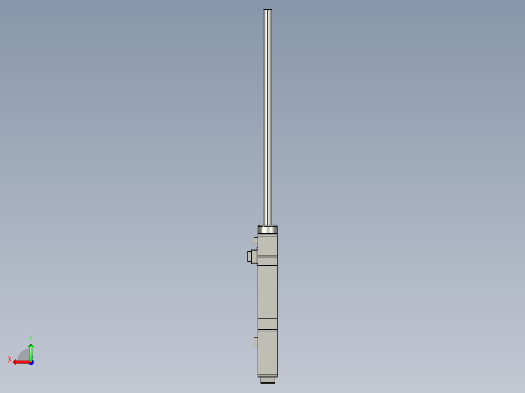 基恩士FS-V12_kc图纸模型后视图