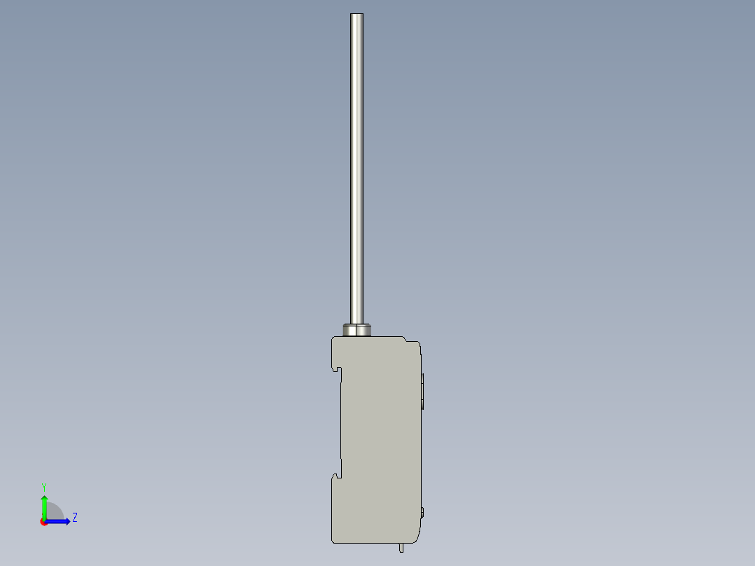 基恩士FS-V12_kc图纸模型左视图