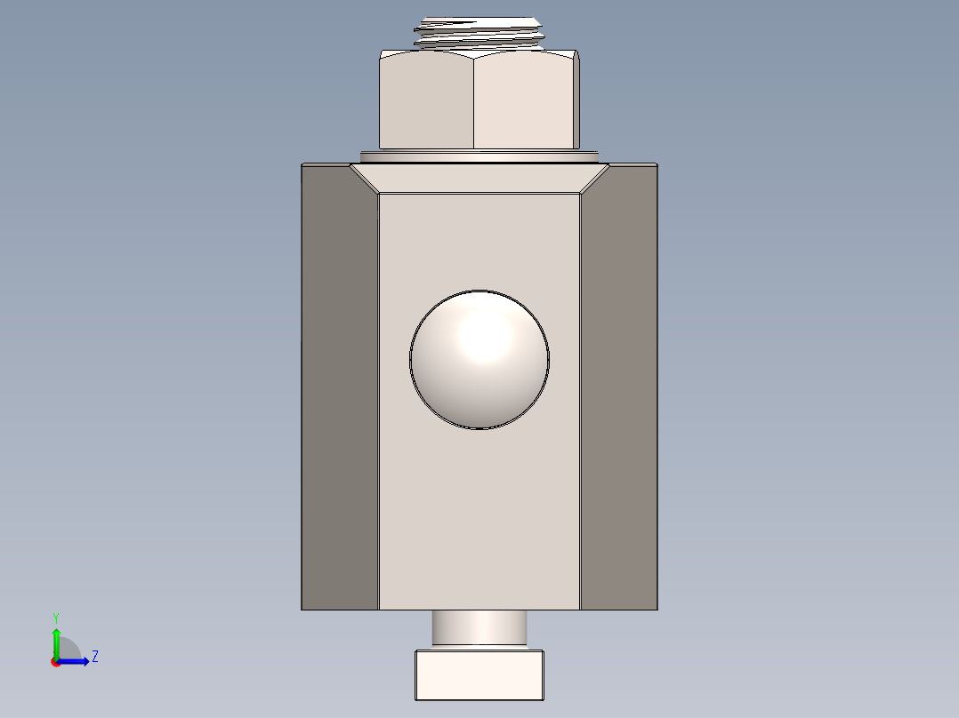 旋转接头模型左视图