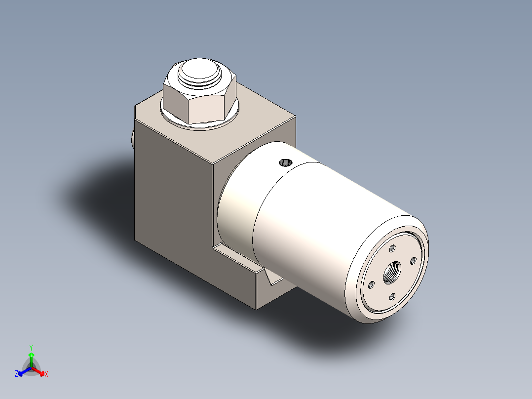 旋转接头模型正等轴测图