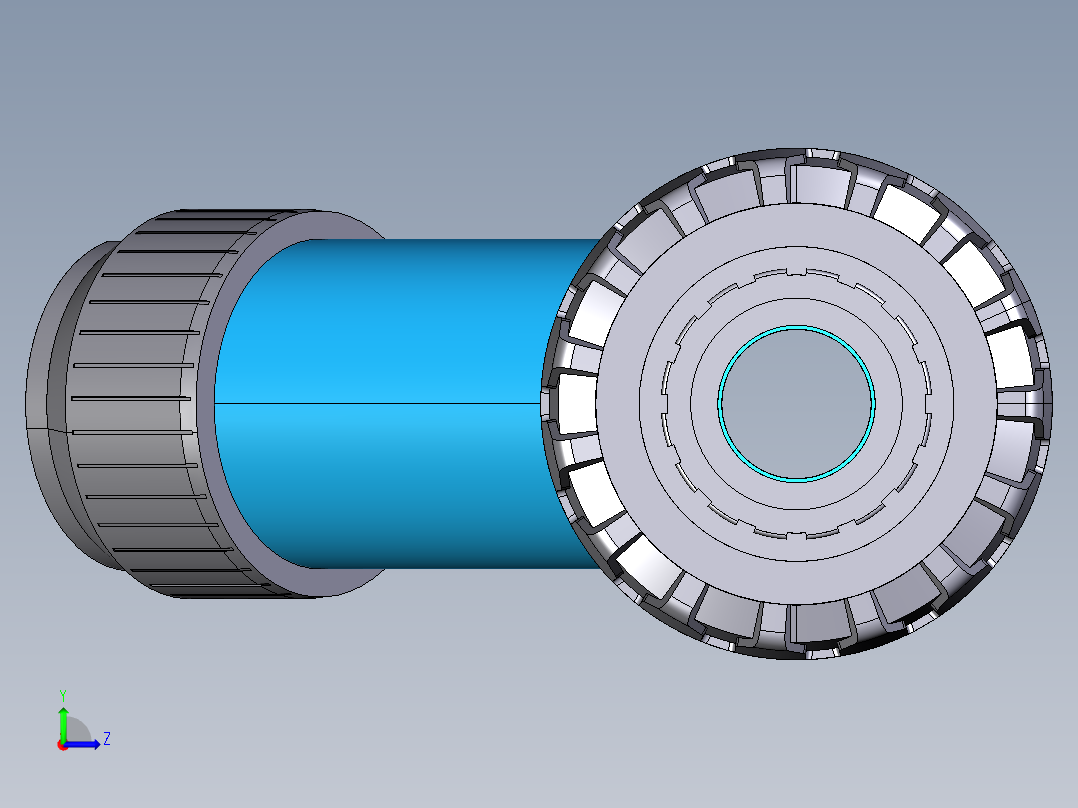 11RVUNT PVC-U透明。沙滤器与NPT螺纹女性联盟结束左视图