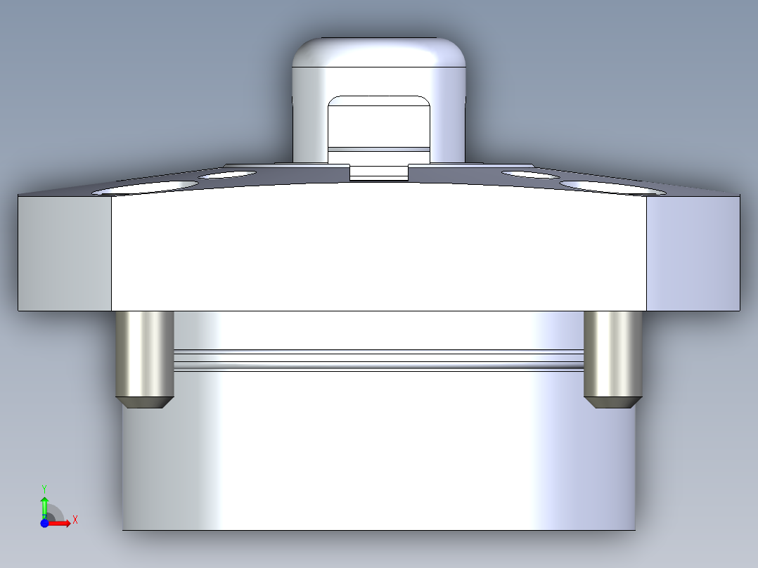 KOSMEKSFK3180-G多系列多零件图纸模型前视图