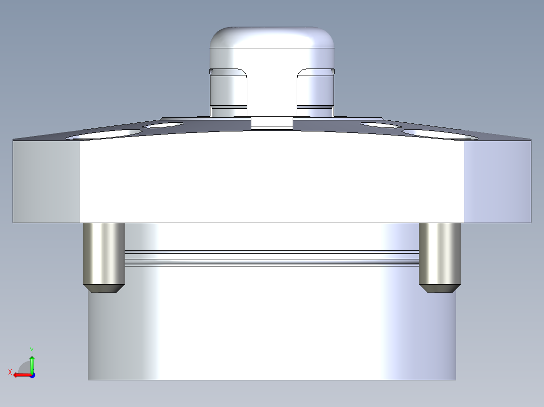 KOSMEKSFK3180-G多系列多零件图纸模型后视图