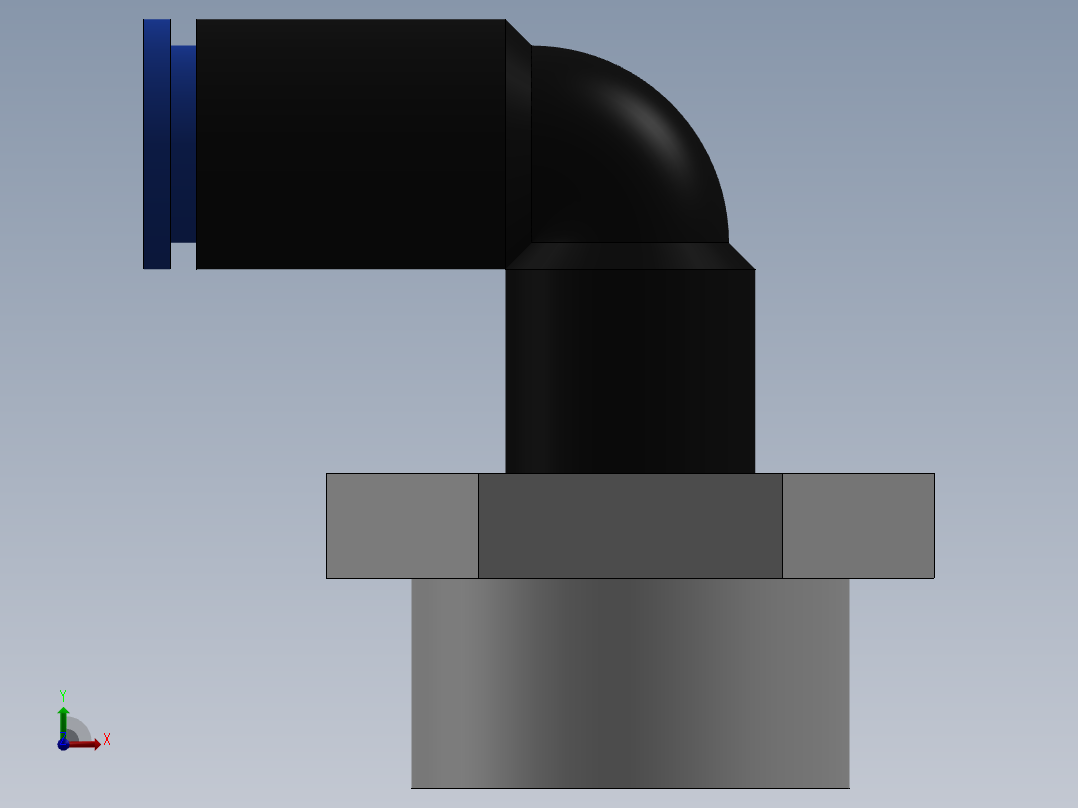 Ø4 x 3-8G COTOVELO 90° MACHO GIRAT. (C02470438)前视图