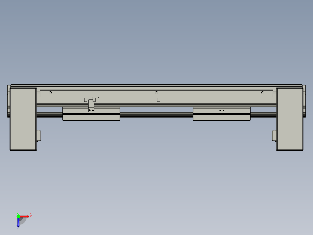 威洛博双电机滑台-VBF14S2-L50-S150-BU-P40-C6俯视图