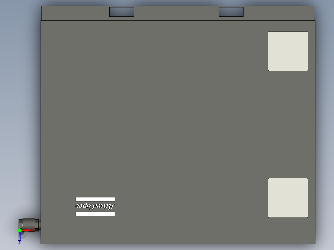 喷油螺杆压缩机--stp俯视图