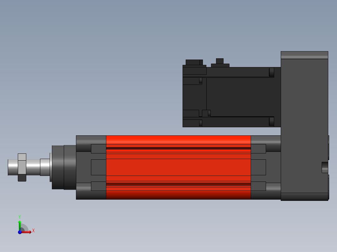 电动缸MES50-P-400W前视图