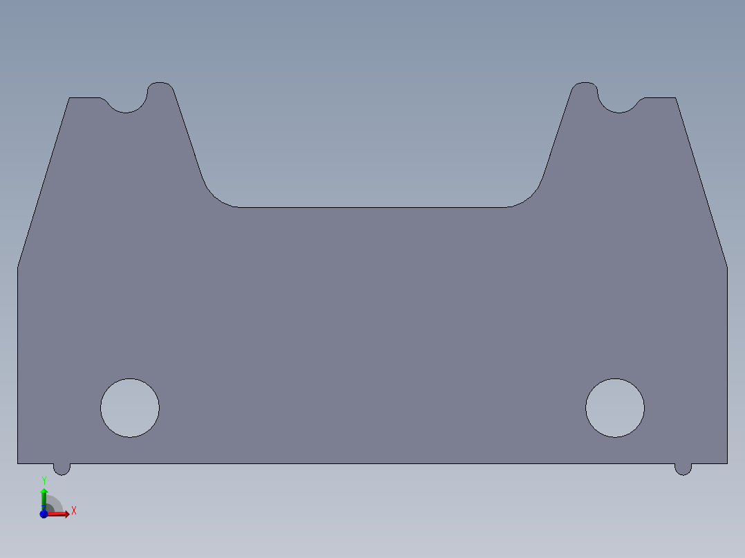 3m four-wall header前视图