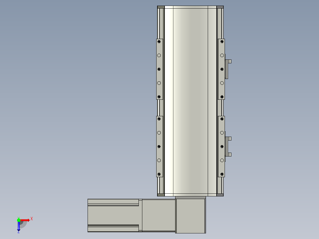 直线模组WG-LHB12-S100-R(B)设计图纸俯视图