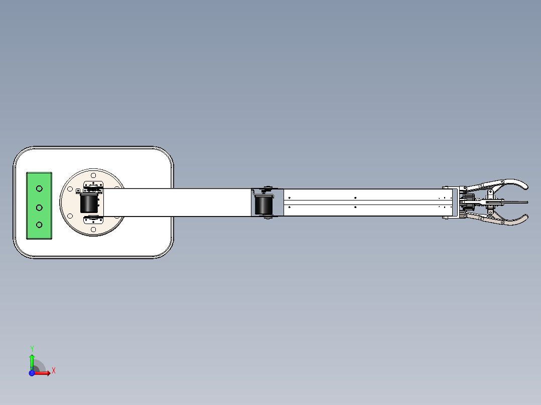 码垛机器人前视图