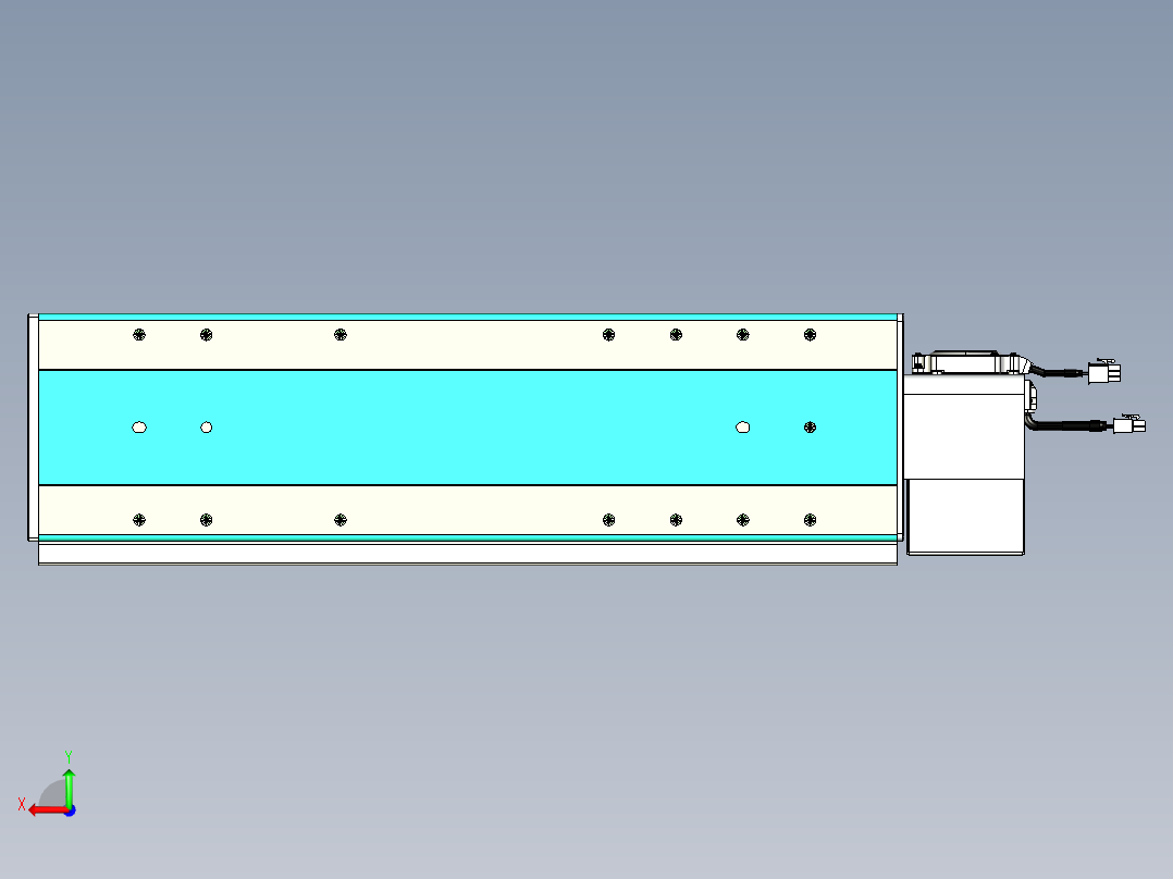 威洛博VBC同步带传动一无尘环境VBC17-L45-S350-BLU-ZP75-C3后视图
