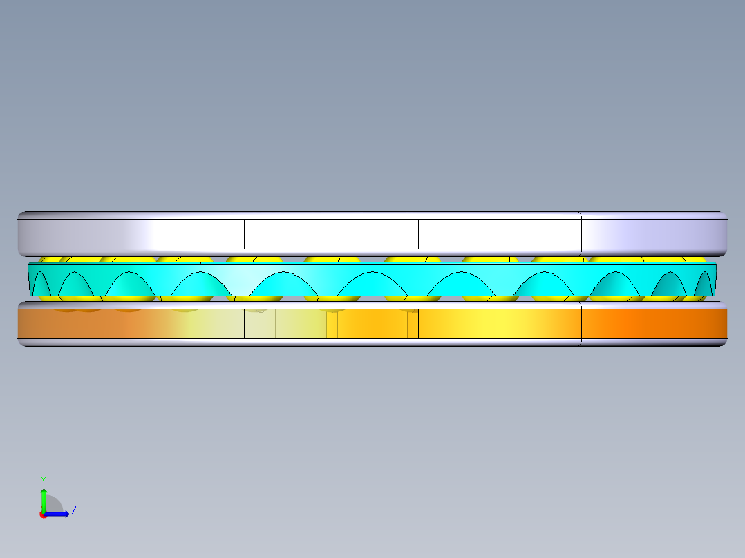 平面推力球轴承51114左视图