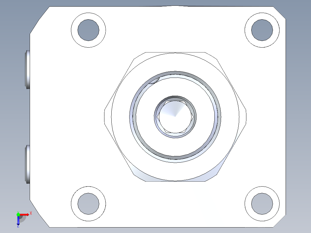 KOSMEKLHA0650-GL-Y60多系列多零件图纸模型俯视图