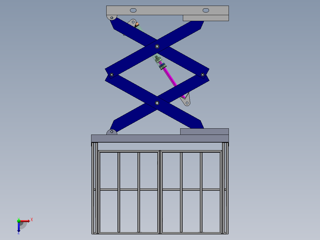 两叉固定机sw13可编辑俯视图
