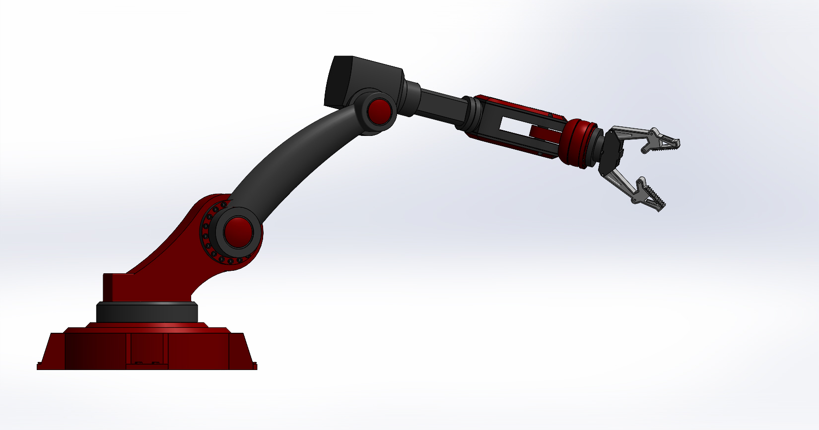 简易机械臂3D数模图纸 Solidworks设计