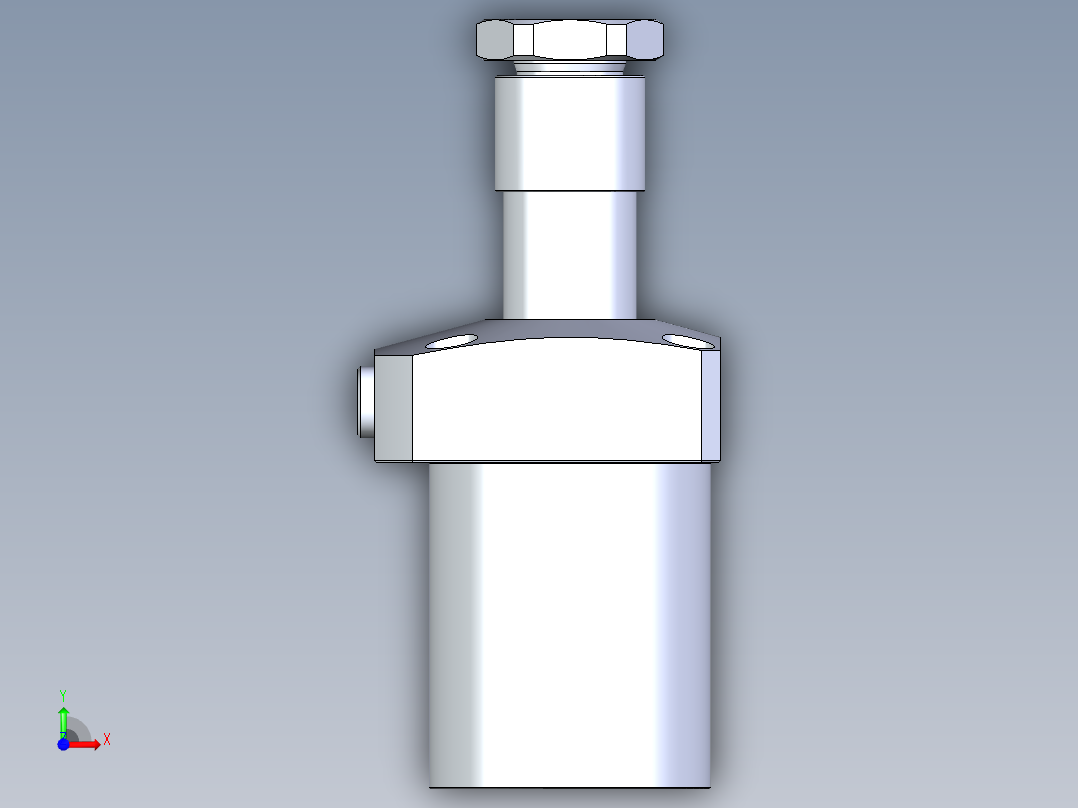 KOSMEKLHA0750-CL-Q20多系列多零件图纸模型前视图