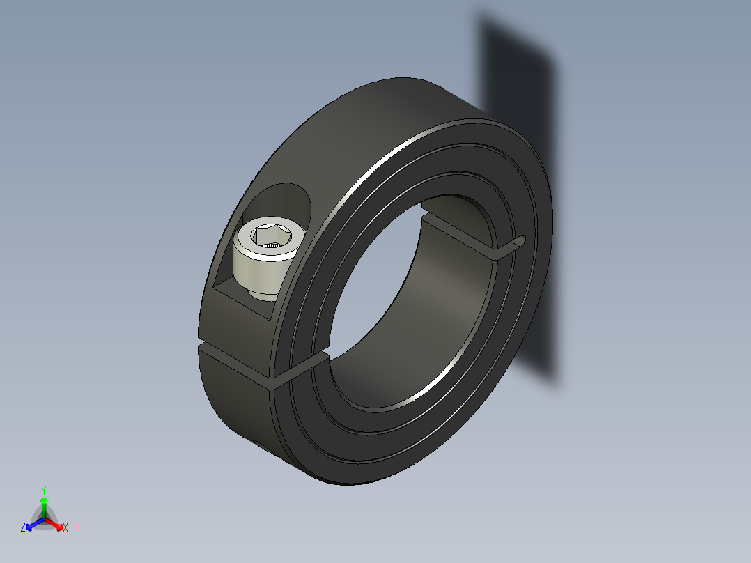 定位环正等轴测图