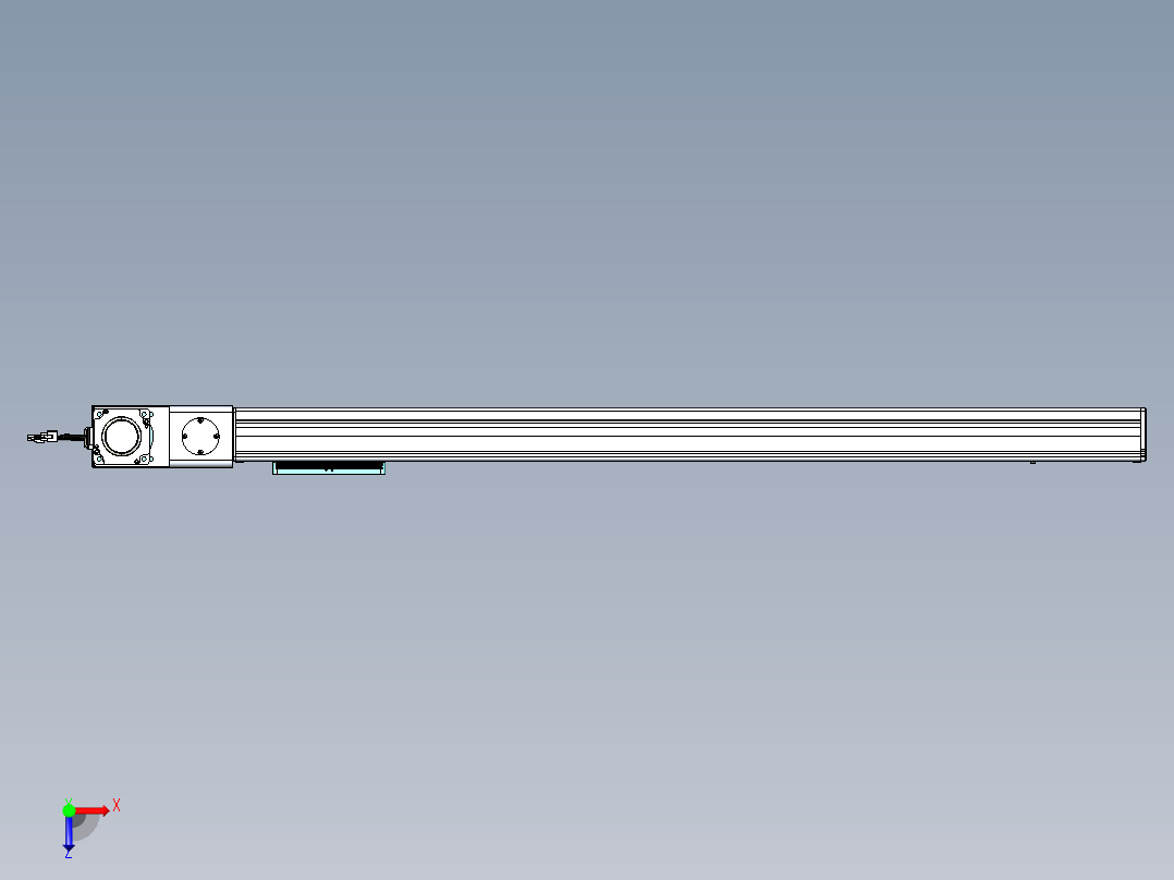 威洛博VBC同步带传动一无尘环境VBC14-L45-S1000-BL-ZP75-C3俯视图