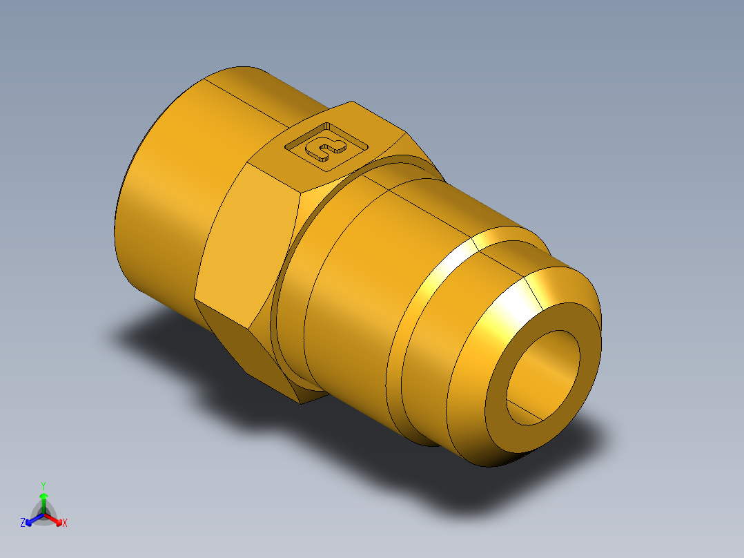 扩口式工业通用硬管接头Flare To Solder 43F-6-5